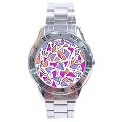 Retro Shapes 03 Stainless Steel Analogue Watch by jumpercat