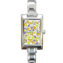 Retro Shapes 04 Rectangle Italian Charm Watch by jumpercat