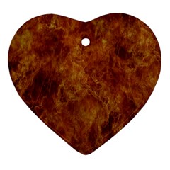 Abstract Flames Fire Hot Ornament (heart) by Celenk