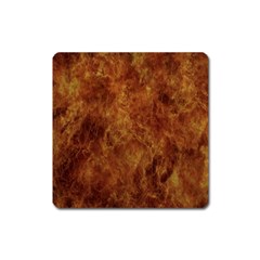 Abstract Flames Fire Hot Square Magnet by Celenk