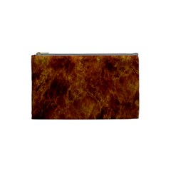 Abstract Flames Fire Hot Cosmetic Bag (small)  by Celenk