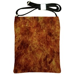 Abstract Flames Fire Hot Shoulder Sling Bags by Celenk