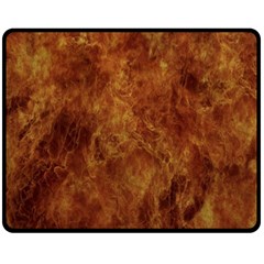 Abstract Flames Fire Hot Fleece Blanket (medium)  by Celenk