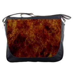 Abstract Flames Fire Hot Messenger Bags by Celenk