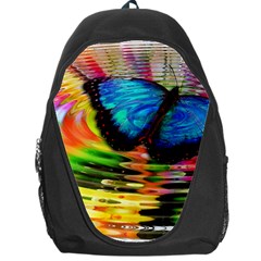 Blue Morphofalter Butterfly Insect Backpack Bag by Celenk