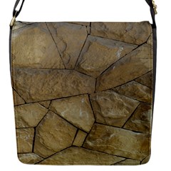Brick Wall Stone Kennedy Flap Messenger Bag (s) by Celenk