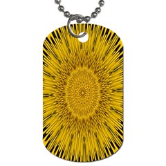 Pattern Petals Pipes Plants Dog Tag (two Sides) by Celenk