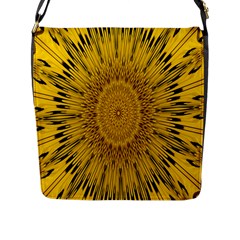 Pattern Petals Pipes Plants Flap Messenger Bag (l)  by Celenk