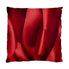 Red Fabric Textile Macro Detail Standard Cushion Case (two Sides) by Celenk