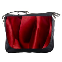 Red Fabric Textile Macro Detail Messenger Bags