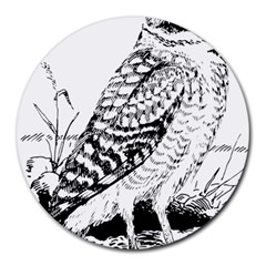 Animal Bird Forest Nature Owl Round Mousepads