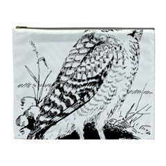 Animal Bird Forest Nature Owl Cosmetic Bag (XL)