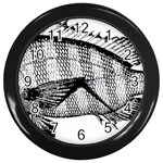 Animal Fish Ocean Sea Wall Clocks (Black) Front