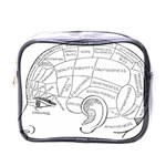 Brain Chart Diagram Face Fringe Mini Toiletries Bags Front