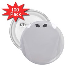 Ghost Halloween Spooky Horror Fear 2 25  Buttons (100 Pack) 