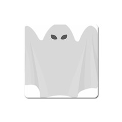 Ghost Halloween Spooky Horror Fear Square Magnet by Celenk