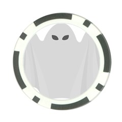 Ghost Halloween Spooky Horror Fear Poker Chip Card Guard by Celenk