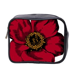 Floral Flower Petal Plant Mini Toiletries Bag 2-side by Celenk