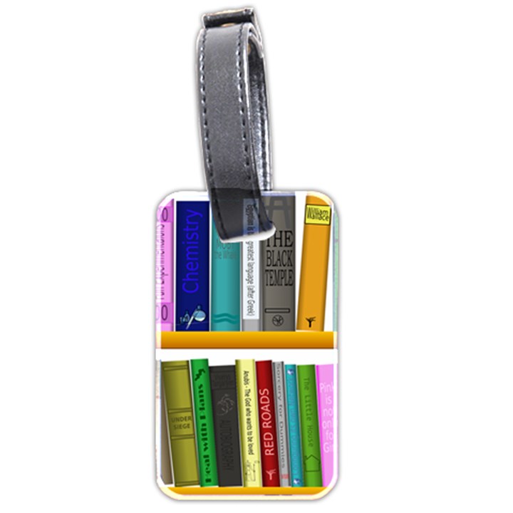 Shelf Books Library Reading Luggage Tags (Two Sides)