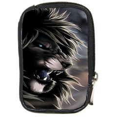 Angry Lion Digital Art Hd Compact Camera Cases by Celenk