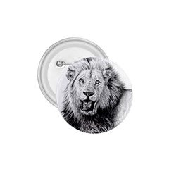 Lion Wildlife Art And Illustration Pencil 1 75  Buttons by Celenk