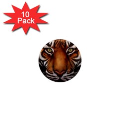 The Tiger Face 1  Mini Magnet (10 Pack)  by Celenk