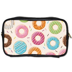 Colored Doughnuts Pattern Toiletries Bags 2-side