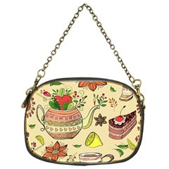 Colored Afternoon Tea Pattern Chain Purses (one Side)  by Bigfootshirtshop