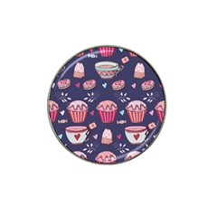 Afternoon Tea And Sweets Hat Clip Ball Marker (4 pack)