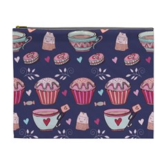 Afternoon Tea And Sweets Cosmetic Bag (XL)