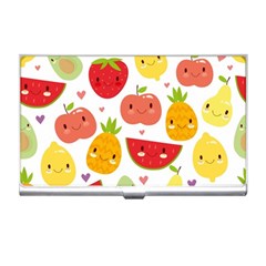 Happy Fruits Pattern Business Card Holders by Bigfootshirtshop