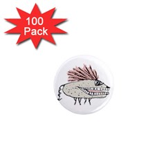 Monster Rat Hand Draw Illustration 1  Mini Magnets (100 Pack)  by dflcprints