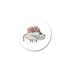 Monster Rat Hand Draw Illustration Golf Ball Marker by dflcprints