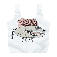 Monster Rat Hand Draw Illustration Full Print Recycle Bags (l)  by dflcprints