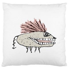 Monster Rat Hand Draw Illustration Large Flano Cushion Case (one Side) by dflcprints