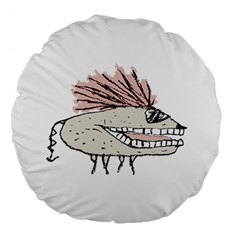 Monster Rat Hand Draw Illustration Large 18  Premium Flano Round Cushions by dflcprints