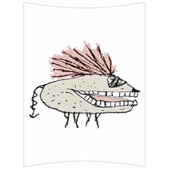 Monster Rat Hand Draw Illustration Back Support Cushion by dflcprints