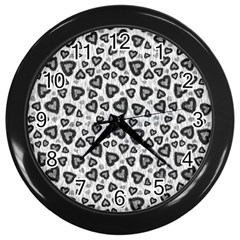 Leopard Heart 02 Wall Clocks (black) by jumpercat