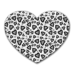 Leopard Heart 02 Heart Mousepads by jumpercat