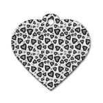 Leopard Heart 02 Dog Tag Heart (Two Sides) Front