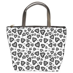 Leopard Heart 02 Bucket Bags by jumpercat