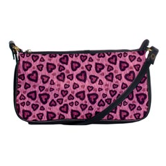 Leopard Heart 03 Shoulder Clutch Bags by jumpercat