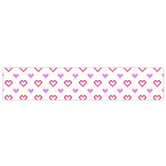 Pixel Hearts Small Flano Scarf by jumpercat