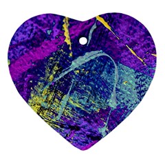 Ink Splash 01 Heart Ornament (two Sides) by jumpercat