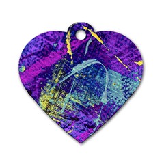 Ink Splash 01 Dog Tag Heart (two Sides) by jumpercat