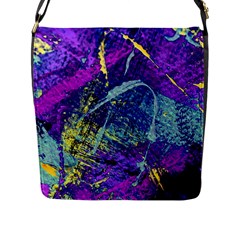 Ink Splash 01 Flap Messenger Bag (l)  by jumpercat