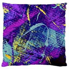 Ink Splash 01 Large Flano Cushion Case (two Sides)