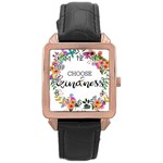 Choose kidness Rose Gold Leather Watch  Front