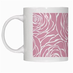 Pink Peonies White Mugs by NouveauDesign