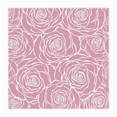 Pink Peonies Medium Glasses Cloth (2-side) by NouveauDesign